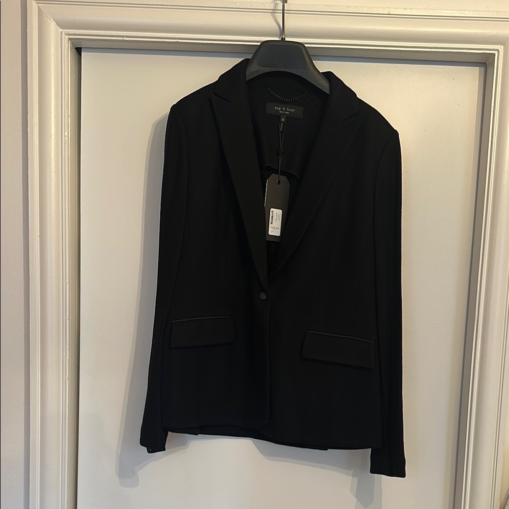 Rag & Bone Lexington Wool Black Blazer size 6 brand new